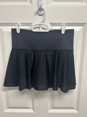 Athleta Women's Black Perforated Tennis Skirt
Size S